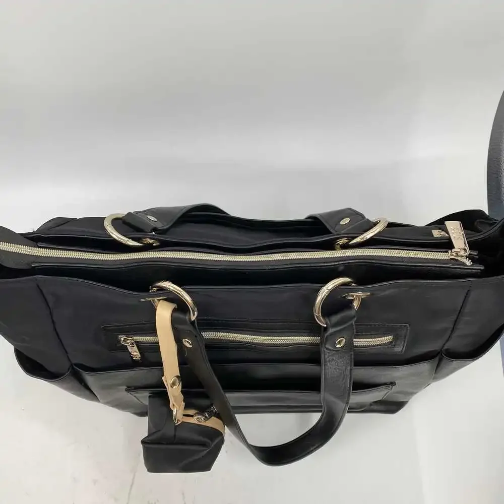 BEIS Black Faux Leather Tote | Women’s OS | Classic Baby Bag